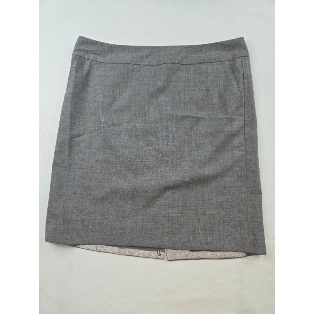 Women's Banana Republic Grey Petite 10P Pencil Skirt
